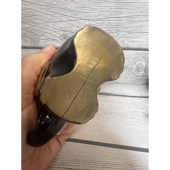 Mid Century Modern Brass Figure Elephant Family Black Gold Sculpture MCM RARE - Picture 4 of 12